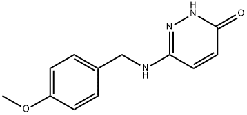 3(2H)-Pyridazinone, 6-[[(4-methoxyphenyl)methyl]amino]- Struktur