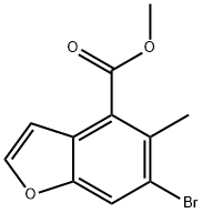 Methyl 6-bromo-5-methylbenzofuran-4-carboxylate Struktur