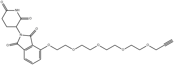 Thalidomide-O-PEG4-Propargyl Struktur