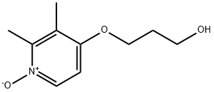 3-(2,3-dimethyl-1-oxidopyridin-1-ium-4-yl)oxypropan-1-ol Struktur