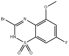 3-溴-7-氟-5-甲氧基-4H-苯并[E][1,2,4]噻二嗪1,1-二氧化物, 2100839-76-5, 结构式