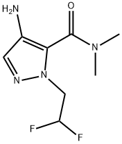 4-amino-1-(2,2-difluoroethyl)-N,N-dimethyl-1H-pyrazole-5-carboxamide Structure
