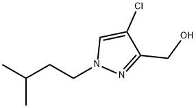 4-chloro-1-(3-methylbutyl)-1H-pyrazol-3-yl]methanol Struktur