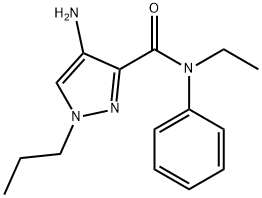 4-amino-N-ethyl-N-phenyl-1-propyl-1H-pyrazole-3-carboxamide Structure
