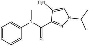 4-amino-1-isopropyl-N-methyl-N-phenyl-1H-pyrazole-3-carboxamide,2101195-50-8,结构式