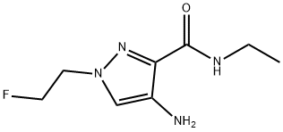 4-amino-N-ethyl-1-(2-fluoroethyl)-1H-pyrazole-3-carboxamide,2101195-61-1,结构式