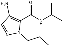 4-amino-N-isopropyl-1-propyl-1H-pyrazole-5-carboxamide Struktur