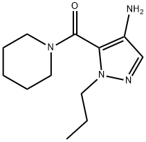 5-(piperidin-1-ylcarbonyl)-1-propyl-1H-pyrazol-4-amine Structure