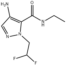4-amino-1-(2,2-difluoroethyl)-N-ethyl-1H-pyrazole-5-carboxamide Structure