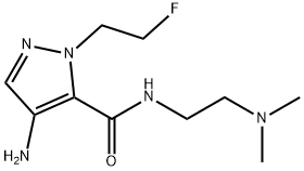 4-amino-N-[2-(dimethylamino)ethyl]-1-(2-fluoroethyl)-1H-pyrazole-5-carboxamide Structure