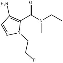 4-amino-N-ethyl-1-(2-fluoroethyl)-N-methyl-1H-pyrazole-5-carboxamide,2101196-73-8,结构式
