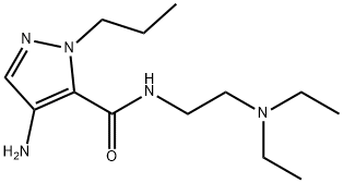 4-amino-N-[2-(diethylamino)ethyl]-1-propyl-1H-pyrazole-5-carboxamide Structure