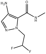 4-amino-1-(2,2-difluoroethyl)-N-methyl-1H-pyrazole-5-carboxamide Structure