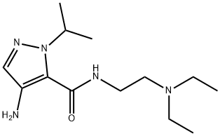 4-amino-N-[2-(diethylamino)ethyl]-1-isopropyl-1H-pyrazole-5-carboxamide 结构式