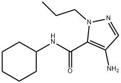 4-amino-N-cyclohexyl-1-propyl-1H-pyrazole-5-carboxamide,2101197-22-0,结构式