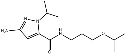 3-amino-N-(3-isopropoxypropyl)-1-isopropyl-1H-pyrazole-5-carboxamide,2101197-35-5,结构式