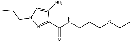 4-amino-N-(3-isopropoxypropyl)-1-propyl-1H-pyrazole-3-carboxamide Structure