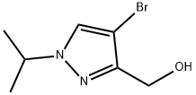 (4-bromo-1-isopropyl-1H-pyrazol-3-yl)methanol Struktur