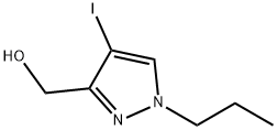 (4-iodo-1-propyl-1H-pyrazol-3-yl)methanol Struktur