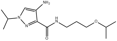 4-amino-N-(3-isopropoxypropyl)-1-isopropyl-1H-pyrazole-3-carboxamide Structure