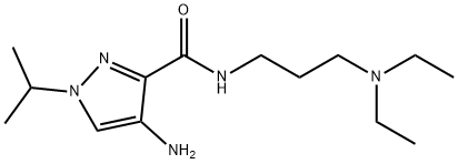 4-amino-N-[3-(diethylamino)propyl]-1-isopropyl-1H-pyrazole-3-carboxamide Structure