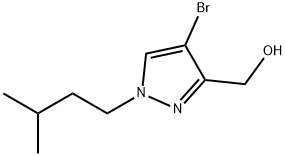 4-bromo-1-(3-methylbutyl)-1H-pyrazol-3-yl]methanol,2101198-86-9,结构式