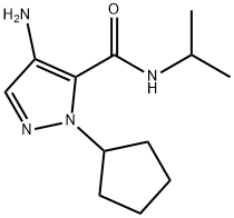 4-amino-1-cyclopentyl-N-isopropyl-1H-pyrazole-5-carboxamide Structure