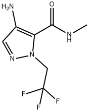 4-amino-N-methyl-1-(2,2,2-trifluoroethyl)-1H-pyrazole-5-carboxamide,2101199-19-1,结构式