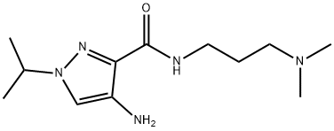 4-amino-N-[3-(dimethylamino)propyl]-1-isopropyl-1H-pyrazole-3-carboxamide Structure