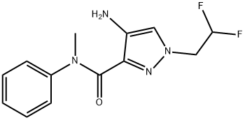 4-amino-1-(2,2-difluoroethyl)-N-methyl-N-phenyl-1H-pyrazole-3-carboxamide,2101199-61-3,结构式