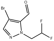 4-bromo-1-(2,2-difluoroethyl)-1H-pyrazole-5-carbaldehyde Structure