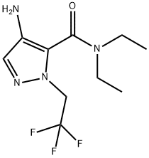 4-amino-N,N-diethyl-1-(2,2,2-trifluoroethyl)-1H-pyrazole-5-carboxamide Structure