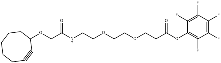 Propanoic acid, 3-[2-[2-[[2-(2-cyclooctyn-1-yloxy)acetyl]amino]ethoxy]ethoxy]-, 2,3,4,5,6-pentafluorophenyl ester|