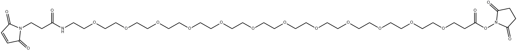Mal-amido-PEG12-NHS ester 化学構造式
