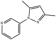 Pyridine, 3-(3,5-dimethyl-1H-pyrazol-1-yl)- Struktur