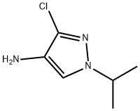 1H-Pyrazol-4-amine, 3-chloro-1-(1-methylethyl)- Structure