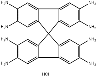 9,9'-Spirobi[9H-fluorene]-2,2',3,3',6,6',7,7'-octamine, hydrochloride (1:8) 结构式