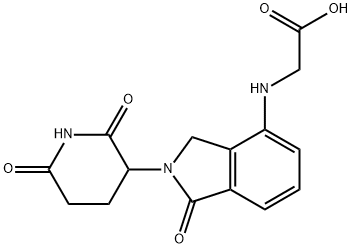 2-((2-(2,6-二氧代哌啶-3-基)-1-氧代异吲哚啉-4-基)氨基)乙酸,2103656-92-2,结构式