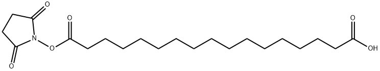 Heptadecanedioic acid, 1-(2,5-dioxo-1-pyrrolidinyl) ester|17-((2,5-二氧代吡咯烷-1-基)氧基)-17-氧代十七烷酸