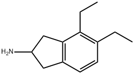 1H-Inden-2-amine, 4,5-diethyl-2,3-dihydro- 化学構造式