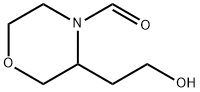 4-Morpholinecarboxaldehyde,3-(2-hydroxyethyl)-,2104600-79-3,结构式