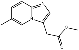 Methyl 2-(6-methylimidazo[1,2-a]pyridin-3-yl)acetate Struktur