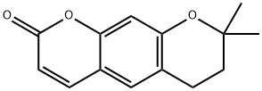 2H,6H-Benzo[1,2-b:5,4-b']dipyran-2-one, 7,8-dihydro-8,8-dimethyl- 化学構造式