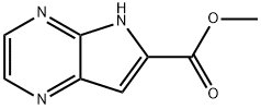 5H-Pyrrolo[2,3-b]pyrazine-6-carboxylic acid, methyl ester Structure