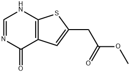 Methyl 2-(4-oxo-3,4-dihydrothieno[2,3-d]pyrimidin-6-yl)acetate Structure