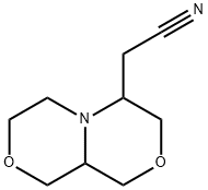 1H-[1,4]Oxazino[3,4-c][1,4]oxazine-4-acetonitrile, hexahydro- Structure