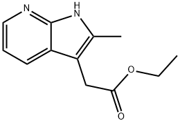 ethyl 2-(2-methyl-1H-pyrrolo[2,3-b]pyridin-3-yl)acetate Structure