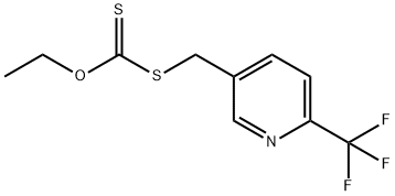 O-Ethyl S-((6-(trifluoromethyl)pyridin-3-yl)methyl) carbonodithioate Struktur