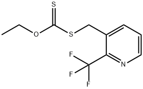 O-乙基 S-((2-(三氟甲基)吡啶-3-基)甲基)二硫代碳酸酯, 2107987-89-1, 结构式