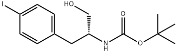 Carbamic acid, [(1R)-2-hydroxy-1-[(4-iodophenyl)methyl]ethyl]-, 1,1-dimethylethyl ester (9CI) Struktur